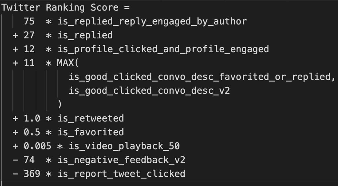 REQUEST: @elonmusk it doesn’t seem like bookmarks have any weight in the ranking formula.
It should count as much as a like if not more!
